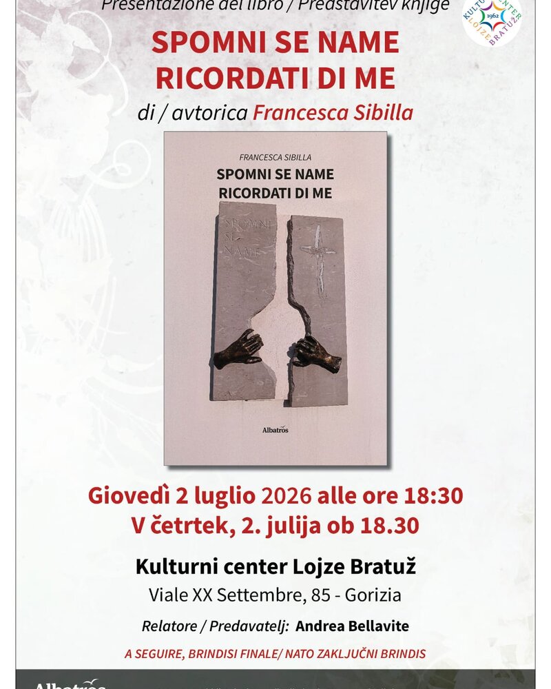 Book Launch: “Spomni se name - Ricordati di me” by Francesca Sibilla
